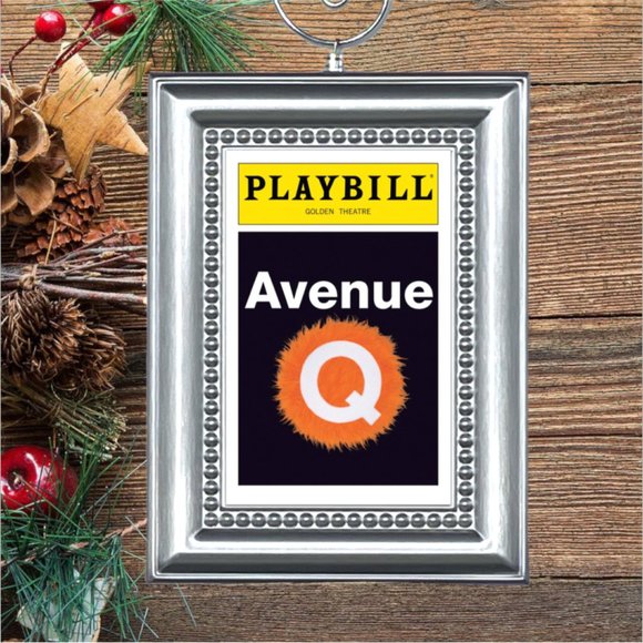 Avenue Q Broadway Musical Playbill Christmas Tree Ornament - Picture 1 of 3